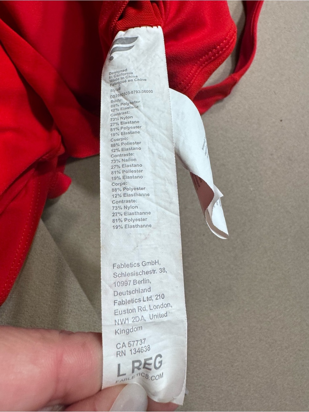 Fabletics Red Define Performance Dress Ultra Mini - Picture 8 of 9